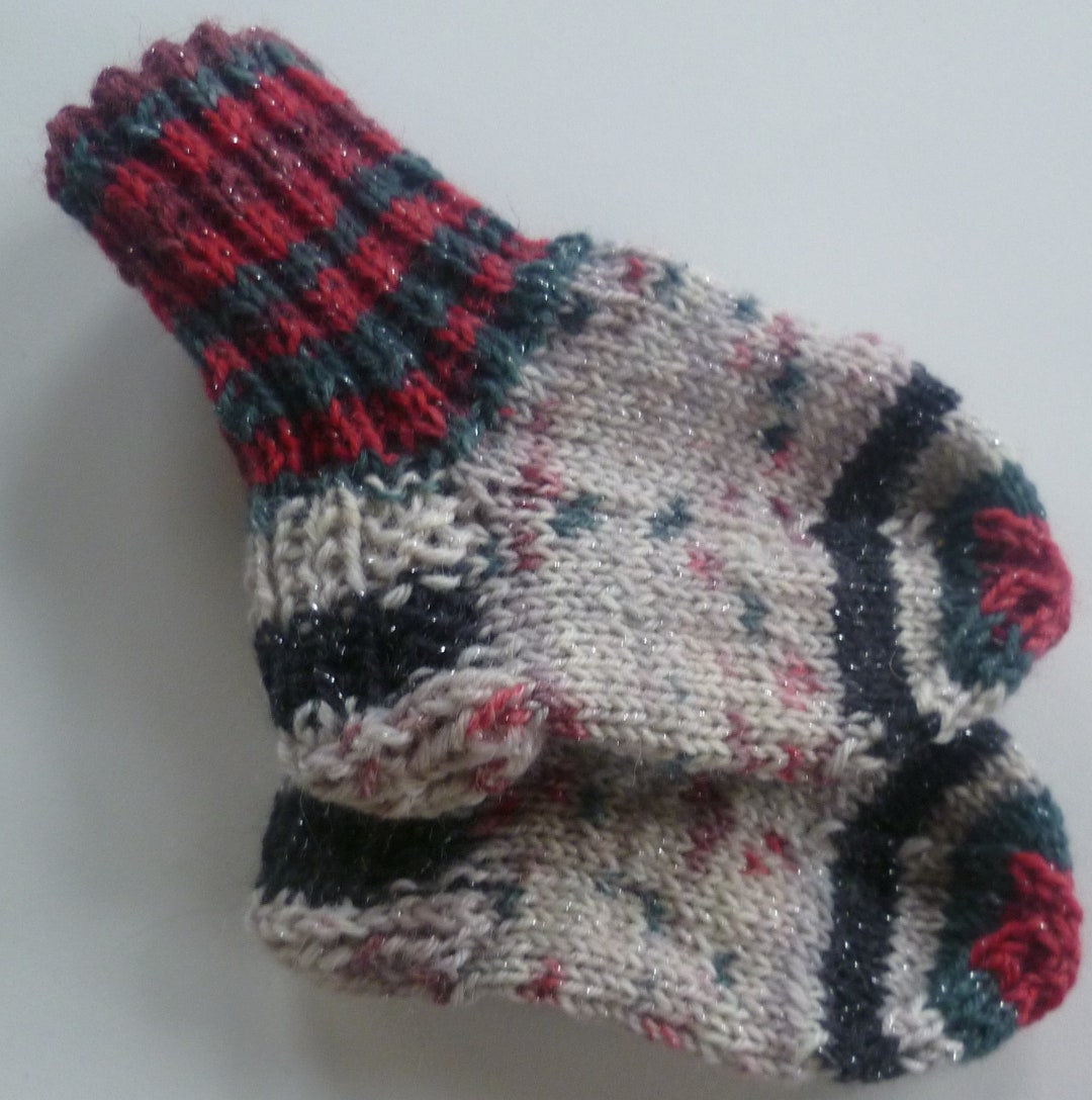 Baby Knit Socks With a Sole Length of Approx. 10.5 Cm Are Available for