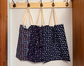 Carrying bag / cloth bag / anchor / maritime / shopping bag / set / sustainable / ecological