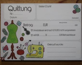 Quittung Fuer Kleinunternehmer Etsy