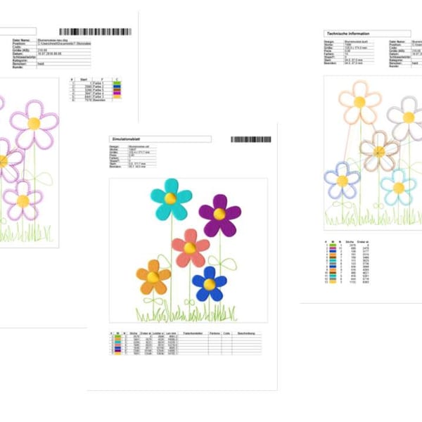 Embroidery file "Blumenwiese" 13x18 frame