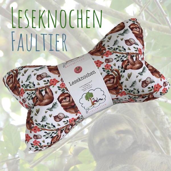 Leseknochen / Lesekissen / Nackenkissen / Hygge / Relax / Faultier