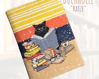 Couverture de livre pour livres empruntés ou préférés / couverture de livre en tissu / couverture / couverture de protection pour livres / reliure / emballage / cadeau