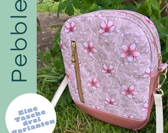 Bag "Pebble" / Cherry Blossom / Backpack / Slingbag / Bodybag / Crossbag