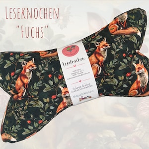 LK-01 Fox / Reading Pillow / Reading Cushion / Relaxation Pillow / Back Support / Hygge / Neck Pillow / Children / Unique / Large