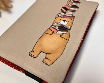 Sobre para planificadores / cuadernos / cuadernos de bocetos / libros A5 / funda protectora / lavable / tela con marcapáginas