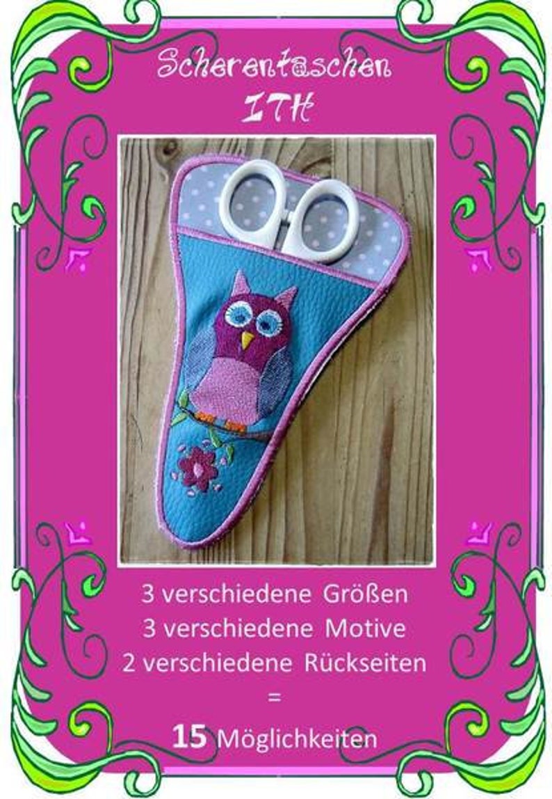 Stickdatei Scherentasche Bild 1