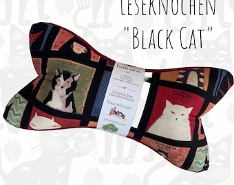 Cat / comic / reading bone / reading pillow / relaxation pillow / relaxation / back support / hygge / neck pillow / gift / mother / woman / man