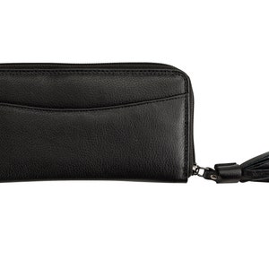 Women&#39;s Leather Purse Large Wallet Clutch (500)