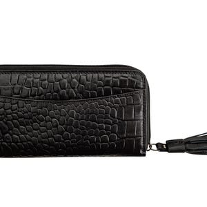 Geldbörse Damen Geldbeutel Leder Großes Portemonnaie Brieftasche Clutch (500)