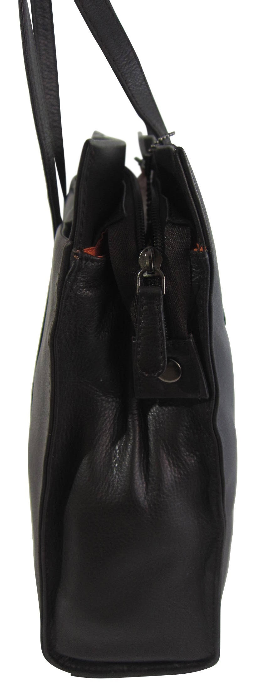 Schwarz DIN A4 tauglich Arbeitstasche Messenger Leder Tasche/ Shopper LEGAT 