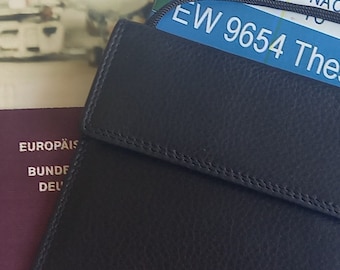 Brustbeutel Safety (931) Echt Leder mit RFID-Schutz
