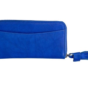 Women&#39;s Leather Purse Large Wallet Clutch (500)
