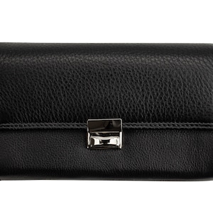 Professional Waiter Wallet Leather Large Sturdy Coin Pocket Waiter Wallet 6 Bill Compartments Large Wallet (909)