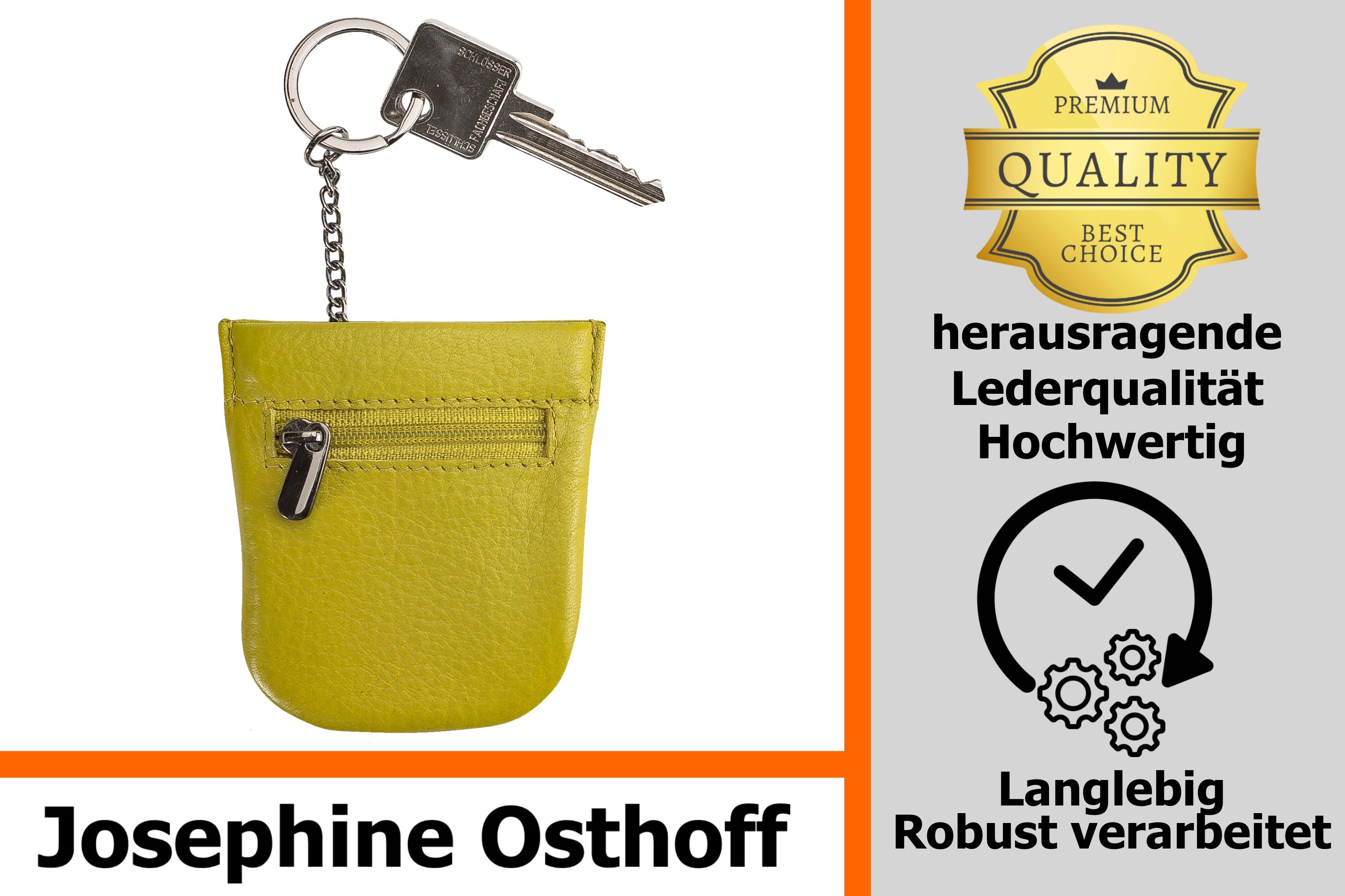 Key Cases SMALL KEY BELL (971) Genuine Leather With RFID