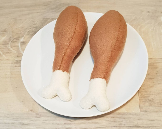 Chicken Drumsticks / Felt Chicken Legs / Catnip Chicken Legs / Etsy