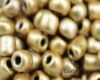 Glasperlen Undurchsichtig 4mm Grün Metallisch 20g 6/0 Glasperlen Undurchsichtig 4mm Grün Metallisch 20g 6/0