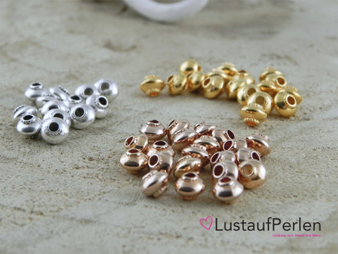 Lot De 120 Perles Anciennes En Cristal Toupie Bicône Jaune - 5 X 4 Mm - N°3 - Stock D'ancienne Collection