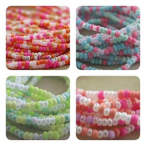 Rocailles Perlen mix 2,5×3 mm Strang, Armband DIY Set