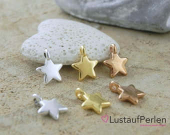 Jewelry pendant stars 8 mm color choice 2 or 3 pieces boho pendant star pendant