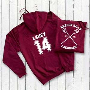  McCall 11 Teen Wolf Beacon Hills Inspired Lacrosse Hoodie Adult  Fashion : Clothing, Shoes & Jewelry