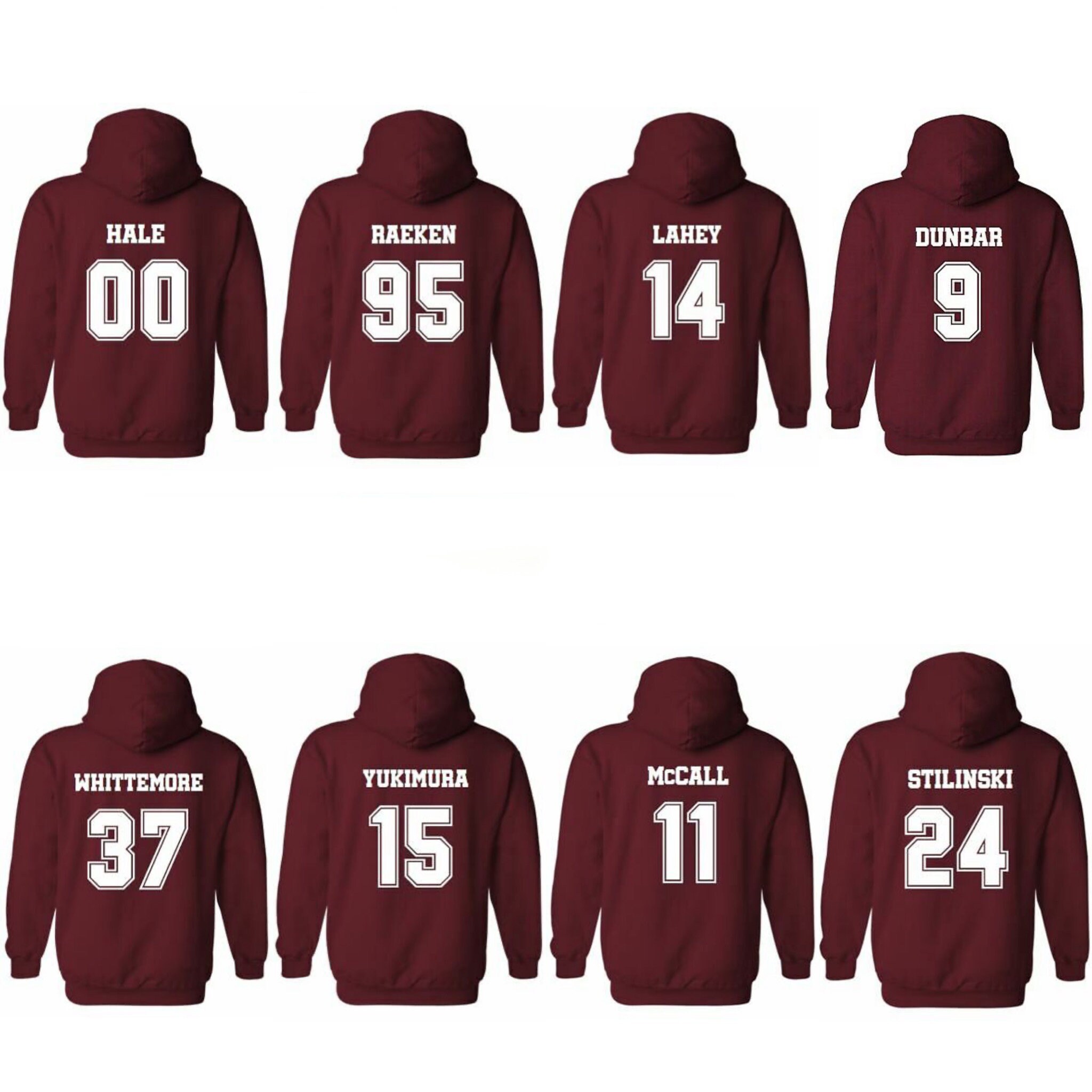  McCall 11 Teen Wolf Beacon Hills Inspired Lacrosse Hoodie Adult  Fashion : Clothing, Shoes & Jewelry