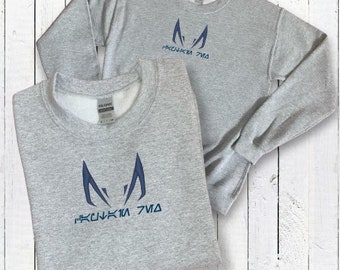Captain Rex inspired sweatshirt embroidery - grey
