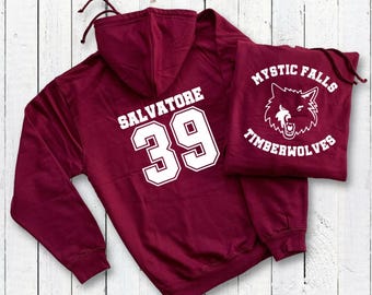 Vampire Diaries inspired Hoodie - Damon Salvatore 39 Unisex Pullover