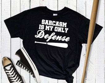 Teen Wolf Stiles Stilinski T-Shirt “Sarcasm is my only Defense” - grey/black