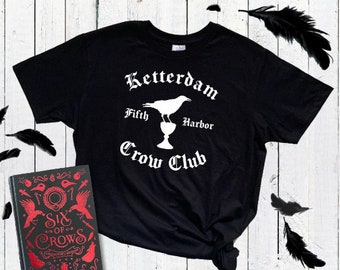 Ketterdam Crow Club - Six of Crows, Shadow & Bone inspired T-Shirt in black/grey