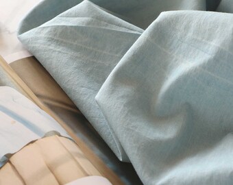 Baumwollstoff Chambray bleached Jeans-Look / Fibremood Kleider- und Blusenstoff ab 0,5 m (14,90 EUR/m)