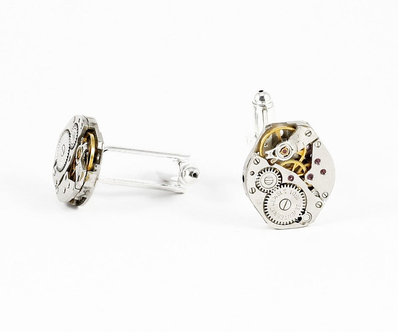 Cufflinks Steampunk rhombuses