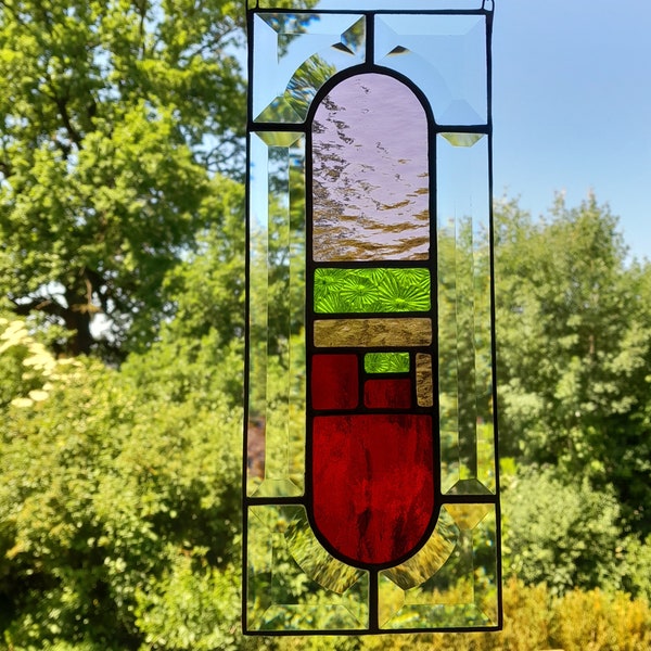 Image de fenêtre avec biseau (verre à facettes)