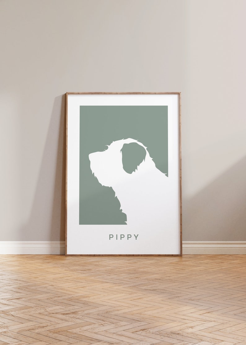 Tibetan Terrier Portrait, Custom Name, Dog Print, Valentines Gift, Gift for Her, Gift for Him image 3