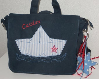 Nursery bag or backpack with boat