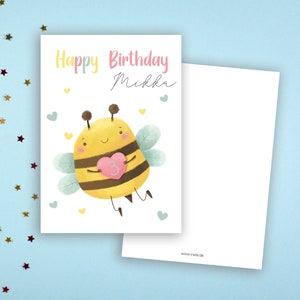 Geburtstagskarte Kind, personalisierte Karte, Karte zum Geburtstag