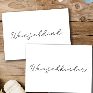 Karte Wunschkind, Wunschkinder, Kinderzimmer, Kinderzimmerdeko, Karte zur Geburt, Wunschkindkarte, Babyparty, Zwillinge