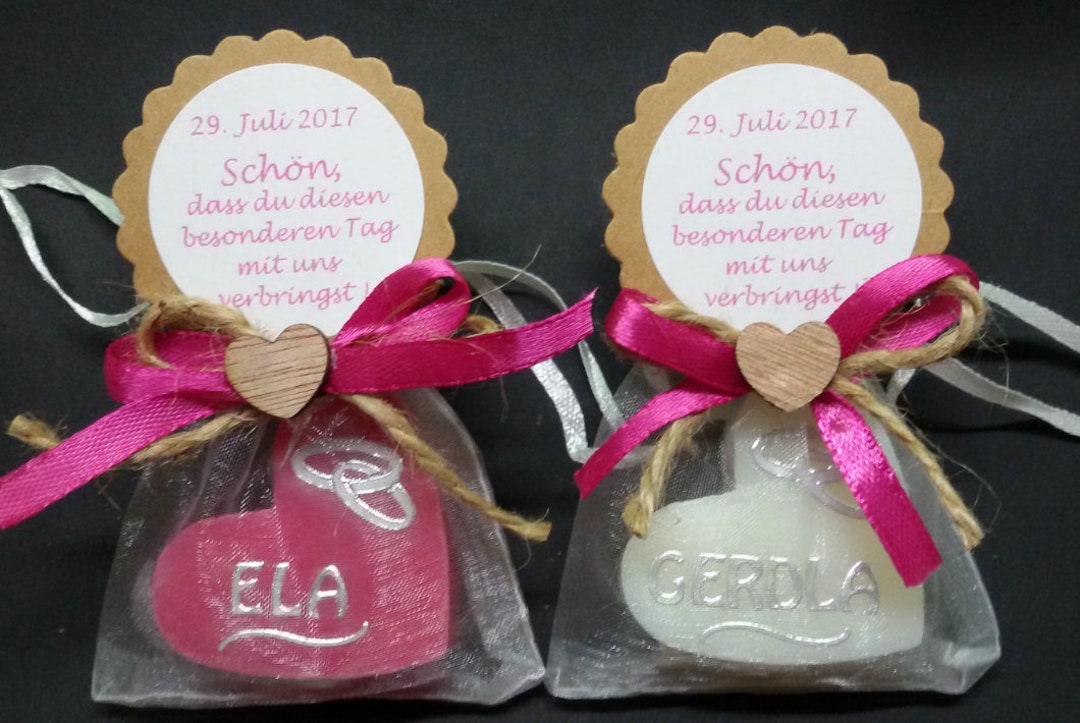 Gastgeschenk Platzkarte Seife Hochzeit Kommunion Etsy.de