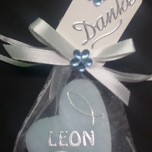 Cadeau invité savon communion, confirmation, baptême,