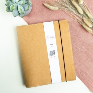 Folder, A5, A6, 2 ring binder, brown, SnapPap