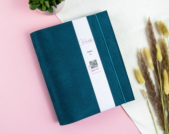 ring binder, petrol, A5, personal, A6, 2-ring or 6-ring binder, faux leather