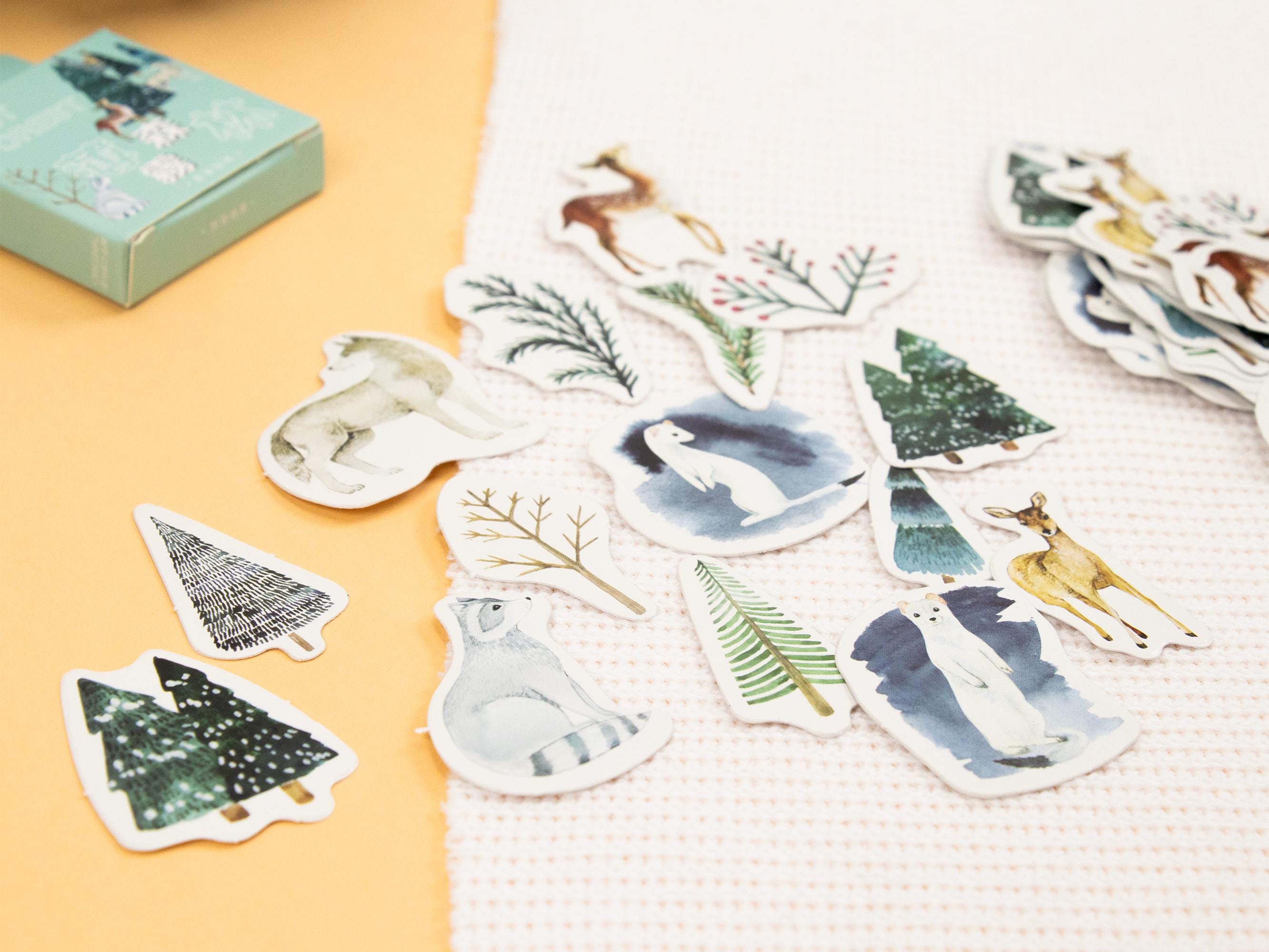 Sticker Mist Forest, 45 pieces