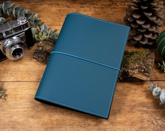 Travelers Notebook, turquoise, different sizes, faux leather