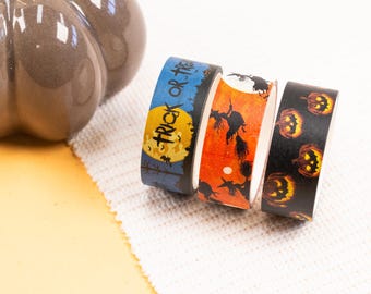 Washi Tape, Halloween, 3 pieces, 1,5cmx3m