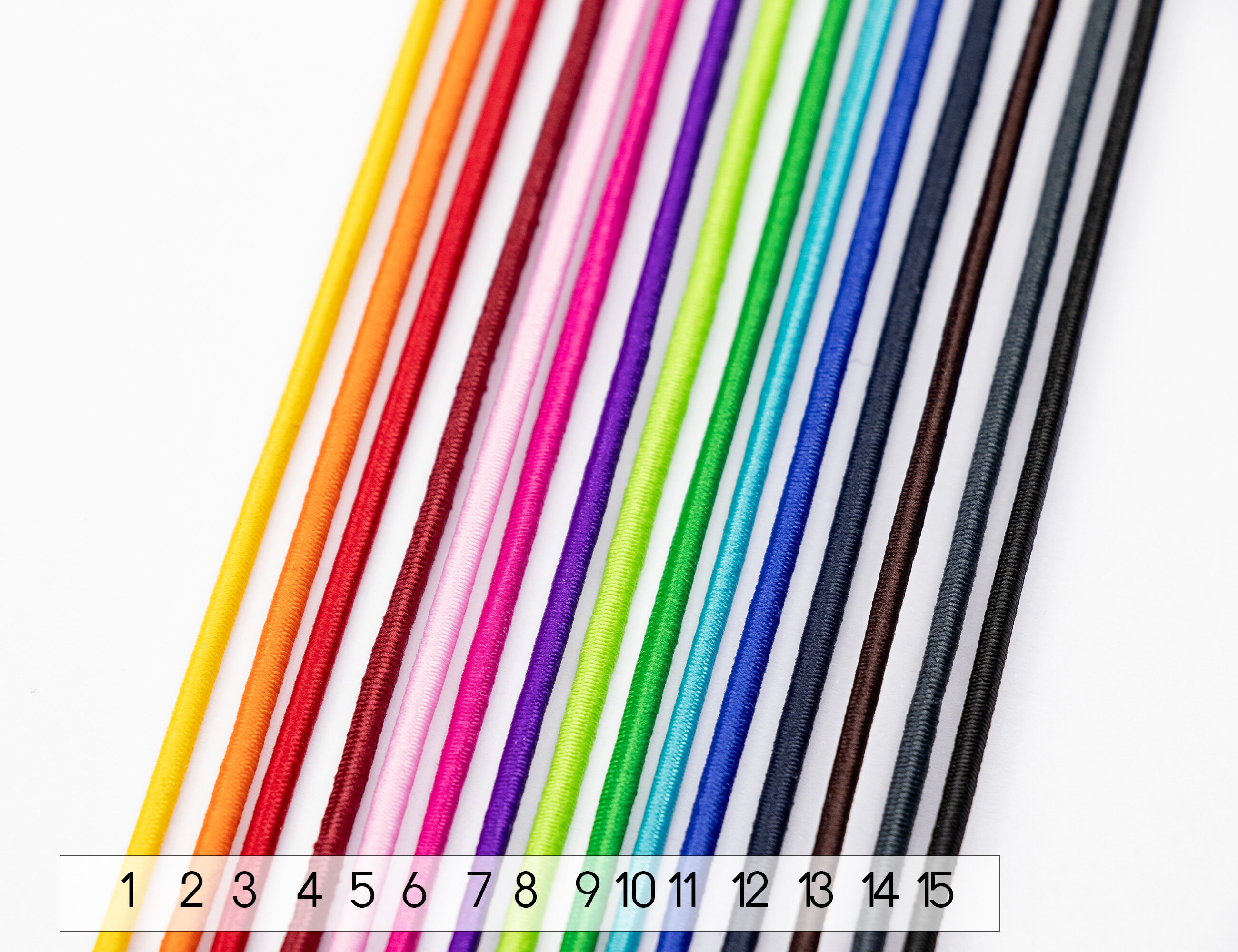 Elastic band 2 mm, various sizes