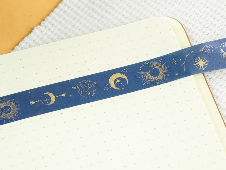 Washi tape, moon, 1.5 cm x 7 m image 4