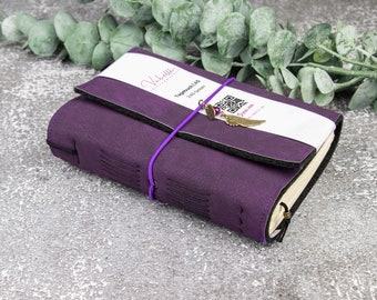 Diary, purple, A5-A7, 240 pages, faux leather
