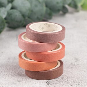 Nastro adesivo Washi, set da 5, 10 mm x 5 m, fiori di ciliegio