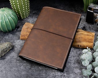 Travelers Notebook, darkbrown, different sizes, faux leather
