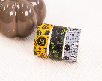 Washi Tape, Halloween, 3 pieces, 1,5cmx3m