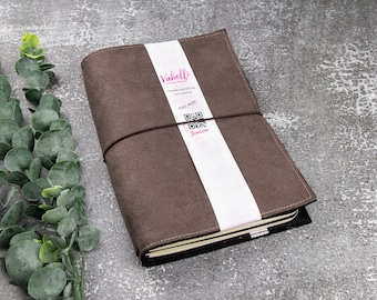 Travelers Journal, brown, different sizes, imitation suede